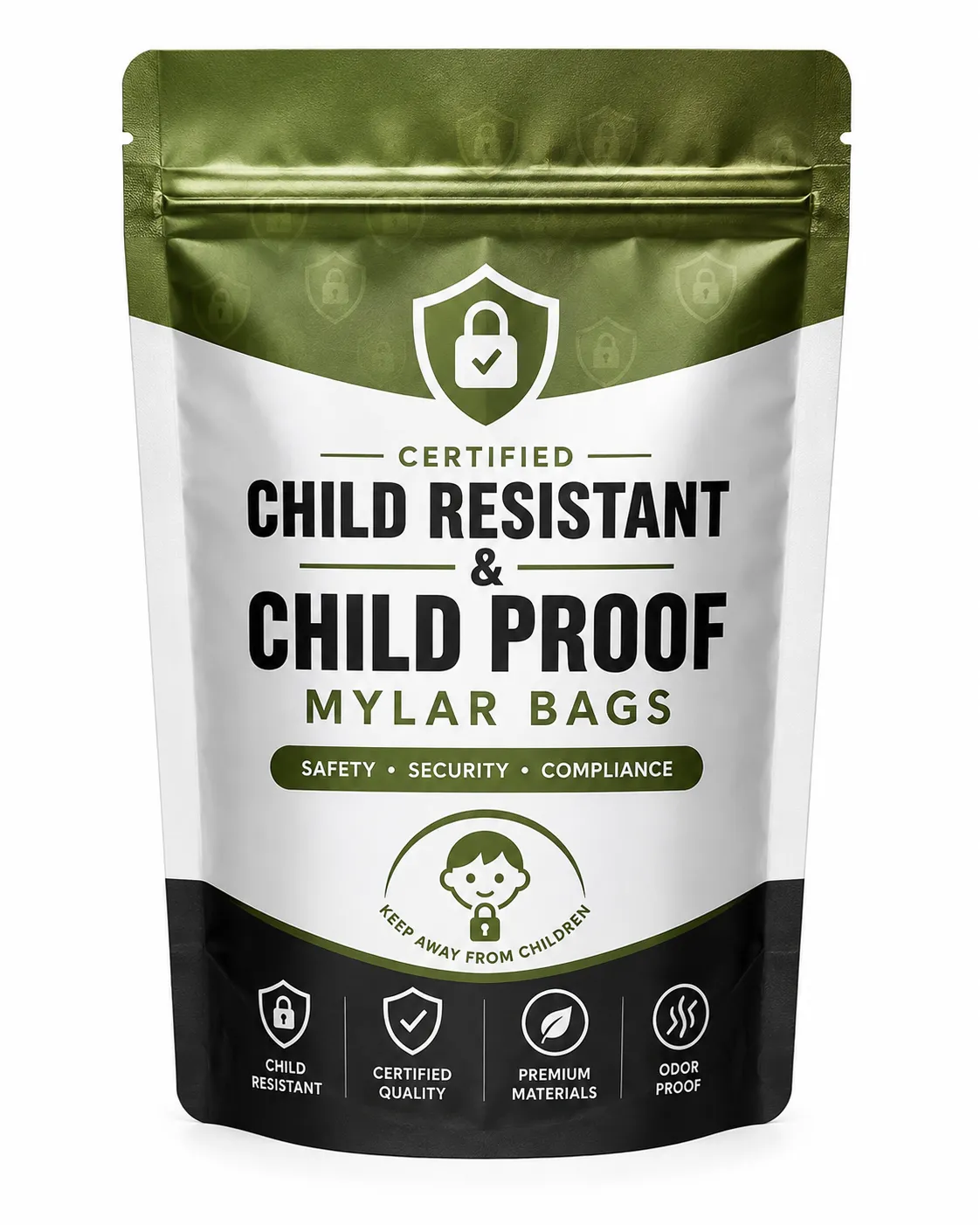 Certified Child Resistant & Child Proof Mylar Bags